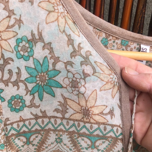 RARE Vintage Spell Boho Blossom Mini Dress - Picture 8 of 16